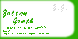 zoltan grath business card